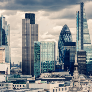 Aerial photo of London, UK, skyline